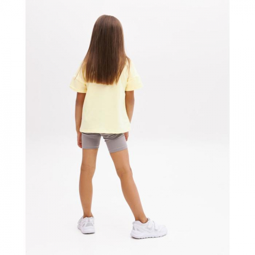 Футболка детская MINAKU:Basic line kids цвет лимонный, рост 92