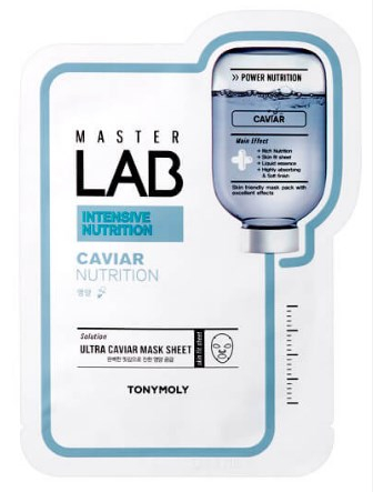 104р. 130р. Тканевая маска для лица с экстрактом черной икры MASTER LAB ULTRA CAVIAR MASK SHEET 1шт