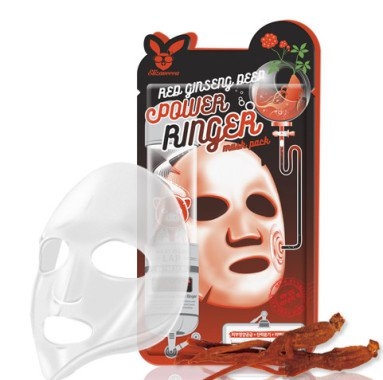 36р. 40р. Регенерирующая маска с экстрактом красного женьшеня Power Ringer Mask Pack Red Ginseng Deep 1шт