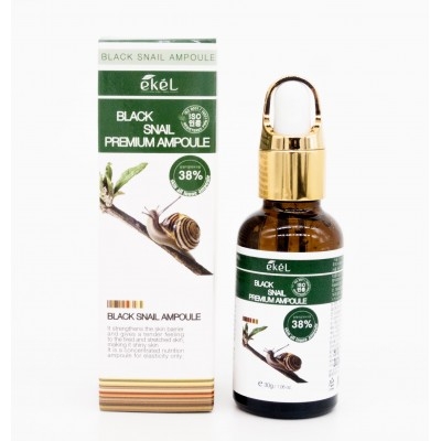 407р. 452р. Ампульная сыворотка для лица с муцином черной улитки Premium Ampoule Black Snail 30г