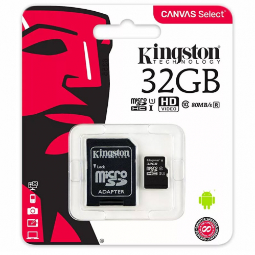 Карта Памяти 32 Гб micro SDHC Kingston