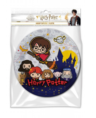 ND Play. Harry Potter Набор бумажных тарелок 6 шт d=180 мм арт.295518