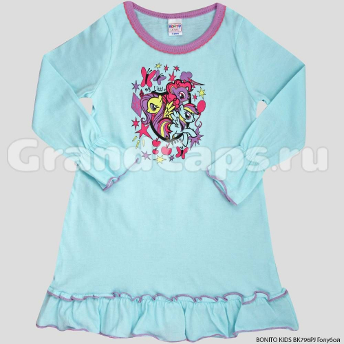 Ночная рубашка с длинным рукавом Bonito Kids (BK796PJ) Голубой