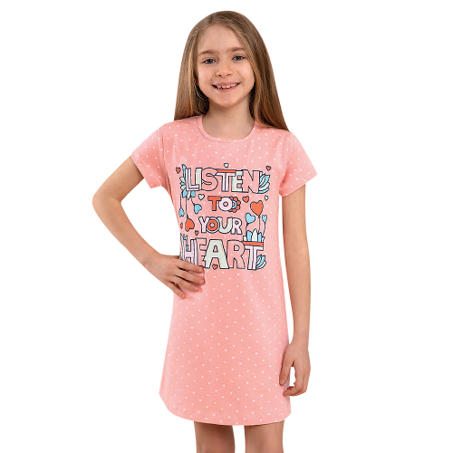 Ночная рубашка для девочки с коротким рукавом Baykar (9115)  515