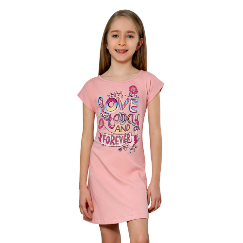 Ночная рубашка для девочки с коротким рукавом Baykar (9114)  515