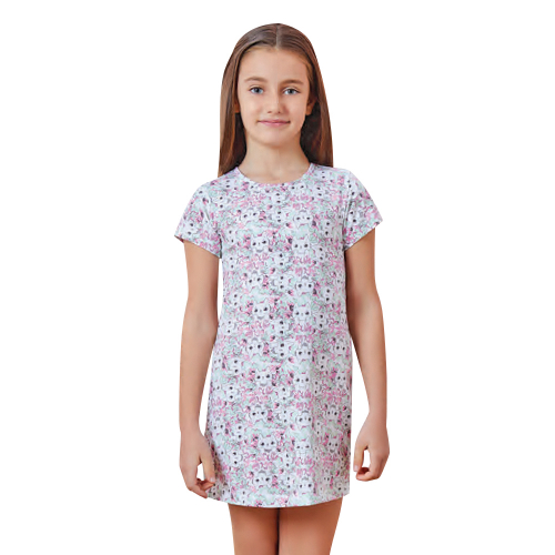 Ночная рубашка для девочки с коротким рукавом Baykar (9271) 240