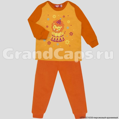 Пижама для мальчика Let's Go (9250) Персиковый/Оранжевый