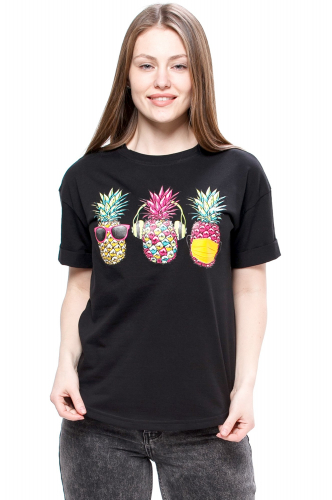 Modno.ru, Женская футболка с принтом ананасы