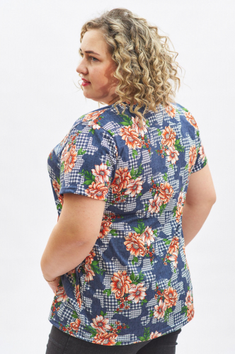 IVASSORTI, Женская футболка с цветочным принтом