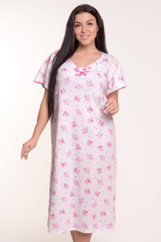 Modellini, Удлиненная женская сорочка с нежным цветочным рисунком