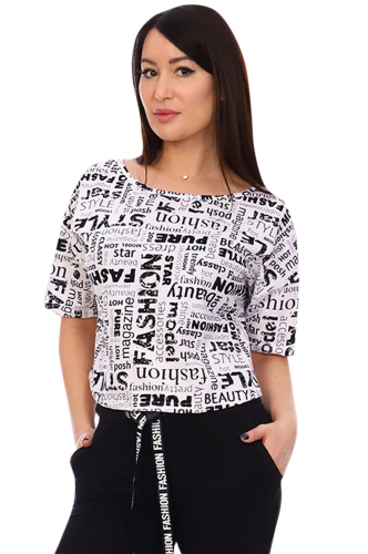 Натали 37, Укороченная женская футболка nс надписями