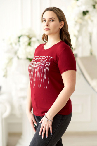 IVASSORTI, Женская футболка с блестящей надписью