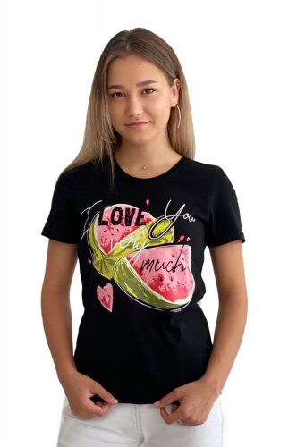 Грация, Женская футболка с арбузом - летнее настроение обеспечено