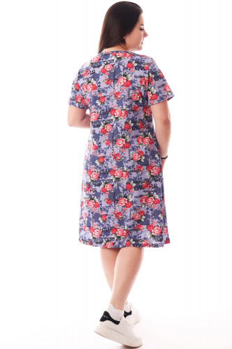 Хоум Стайл, Женская туника свободного кроя с цветочным принтом