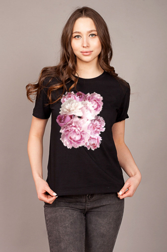 Элиза, Женская футболка с цветочным принтом