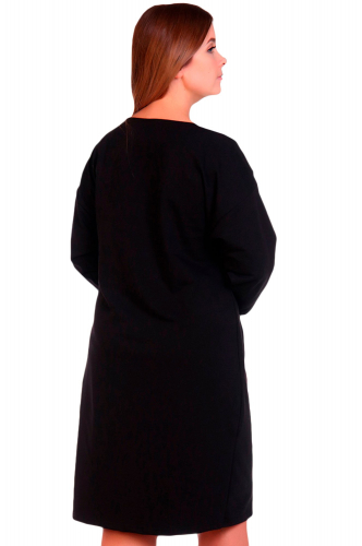 Натали 37, Оригинальное женское платье с накладным карманом из евро кожи
