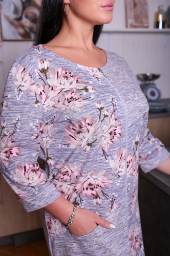 ElenaTex, Женский халат с цветочным принтом