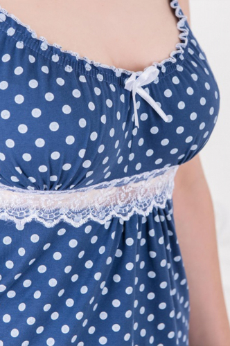 Шarliзе, Женская ночная сорочка в горох - романтичная нежная модель