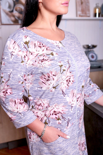 ElenaTex, Женский халат с цветочным принтом