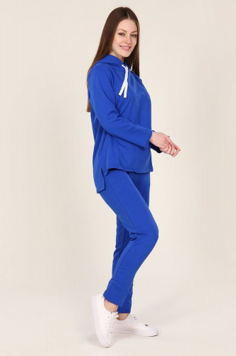 РУСЯ, Оригинальный женский прогулочный костюм синего цвета
