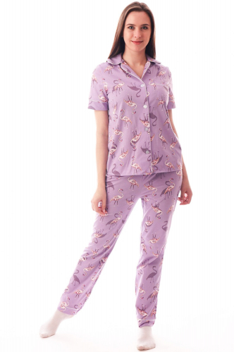 Хоум Стайл, Женская пижама с принтом фламинго