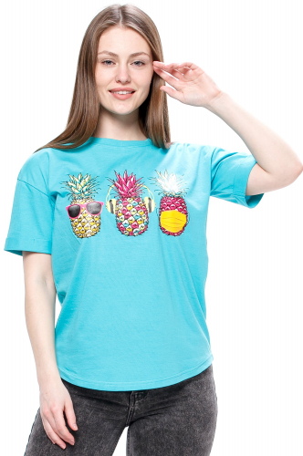 Modno.ru, Женская футболка с принтом ананасы