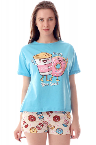 Хоум Стайл, Женская пижама с принтом пончики