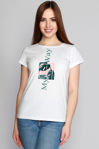 Margo, Базовая футболка с интересным флористическим принтом - основа всех классных образов