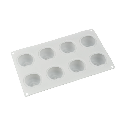 Форма силиконовая S-CHIEF для пирожных SPC-0331 29.5 x 17 x 4.5 см персики - 8 ячеек