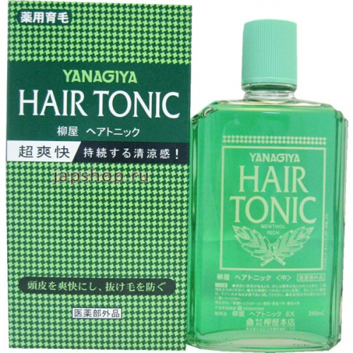 Yanagiya Hair Tonic Тоник против выпадения волос, 240 мл. (4903018113235)