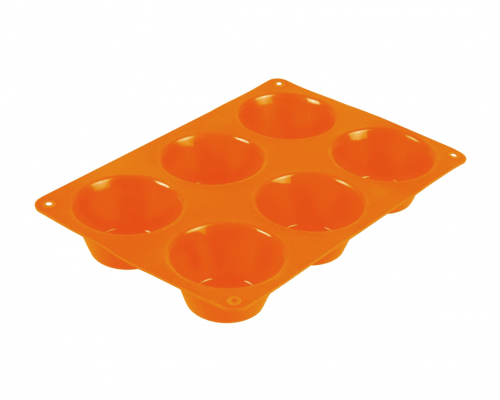 Форма для выпечки TalleR TR-66216 (TR-6216) 6 маффинов оранжевая