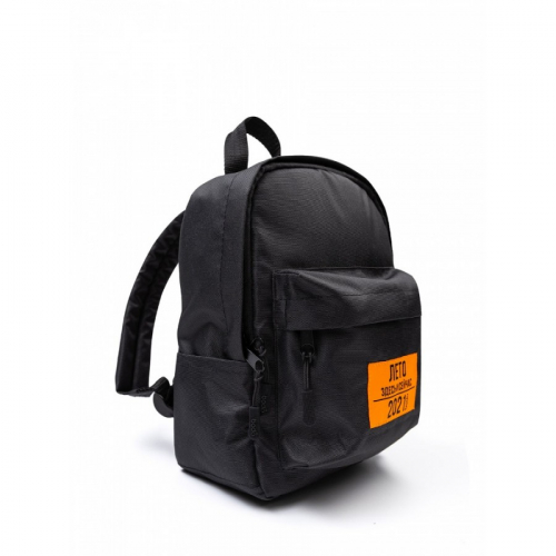 Рюкзак детский 34-28; черный (оранжевый)