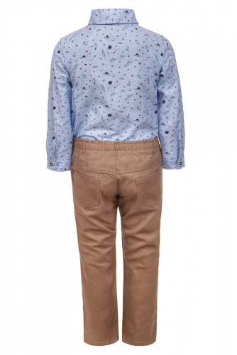 Комплект для мальчика:брюки и рубашка с бабочкой 9089