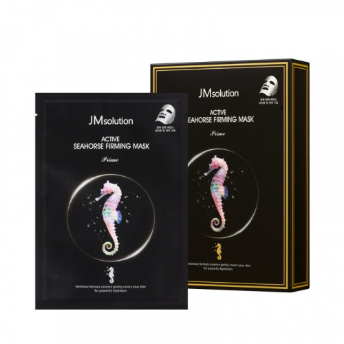JMsolution Active Seahorse Firming Mask 30ml. x 10 ea. - Укрепляющая тканевая маска для лица с экстрактом морского конька