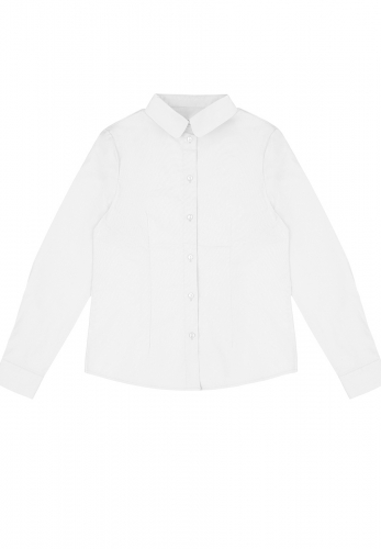 Блузка детская для девочек Zellia-Inf base белый Blouse LS Большой