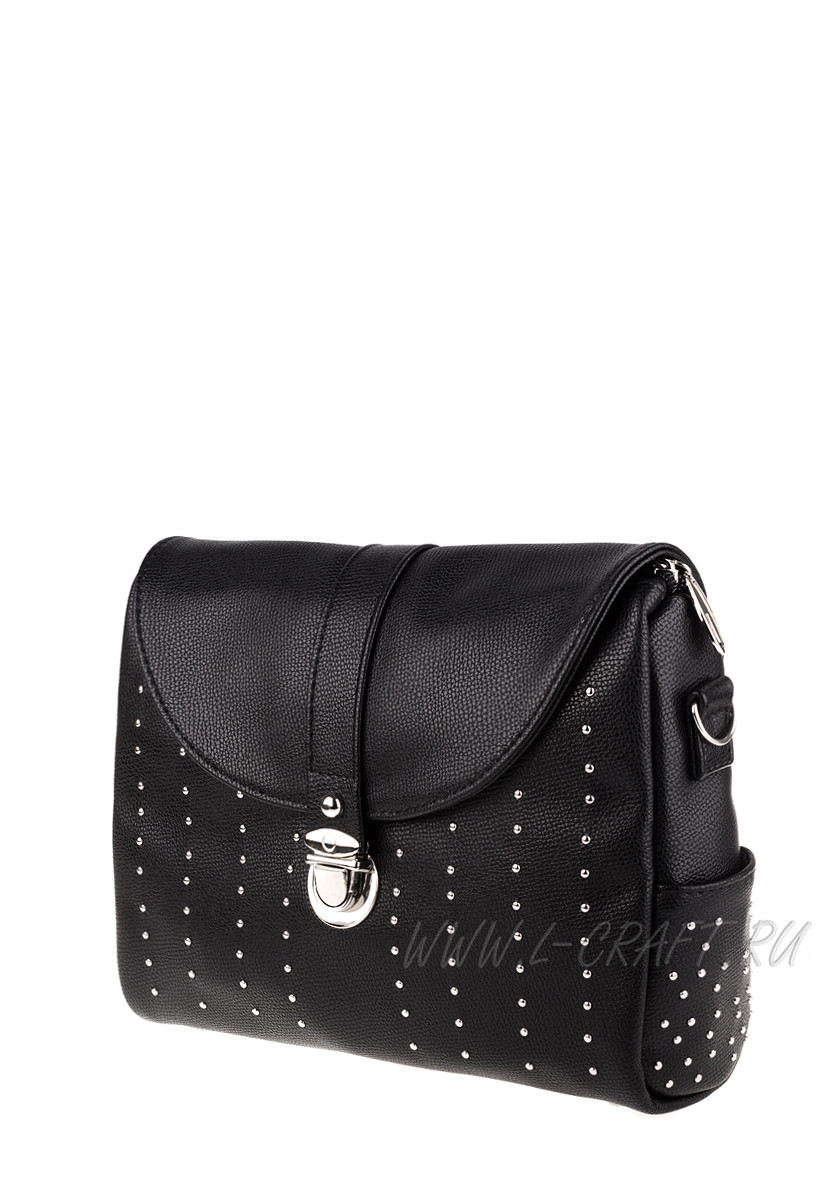 Модель №1285 | кожзам | гладкий | черный | Р831-1 | 25600