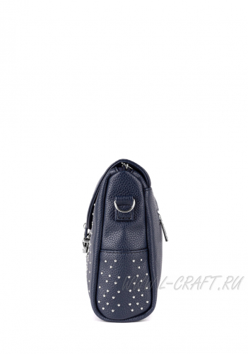 Модель №1285 | кожзам | гладкий | синий | Р820-26 | 28178