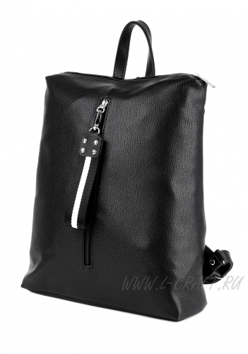 Модель №1415 | кожзам | гладкий | черный | Р831-1 | 27505