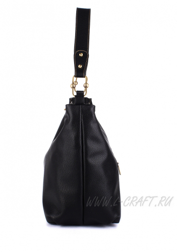 Модель №1383 | кожзам | гладкий | черный | Р831-1 | 25632