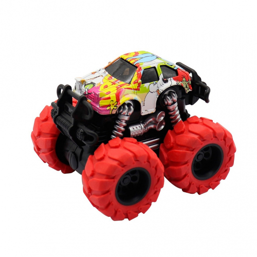 Машина пластиковая FUNKY TOYS гоночная die-cast, 4*4, красные колеса [артикул: FT61039]