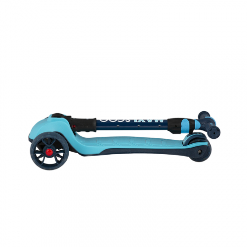 Самокат MAXISCOO Junior Plus со светящимися колесами, голубой [артикул: MSC-J072002P]