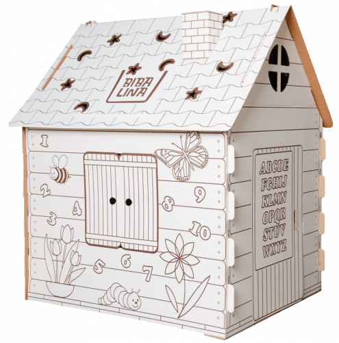 Картонный домик BIBALINA Colouring play-house [артикул: BBL003-001]