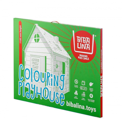 Картонный домик BIBALINA Colouring play-house [артикул: BBL003-001]