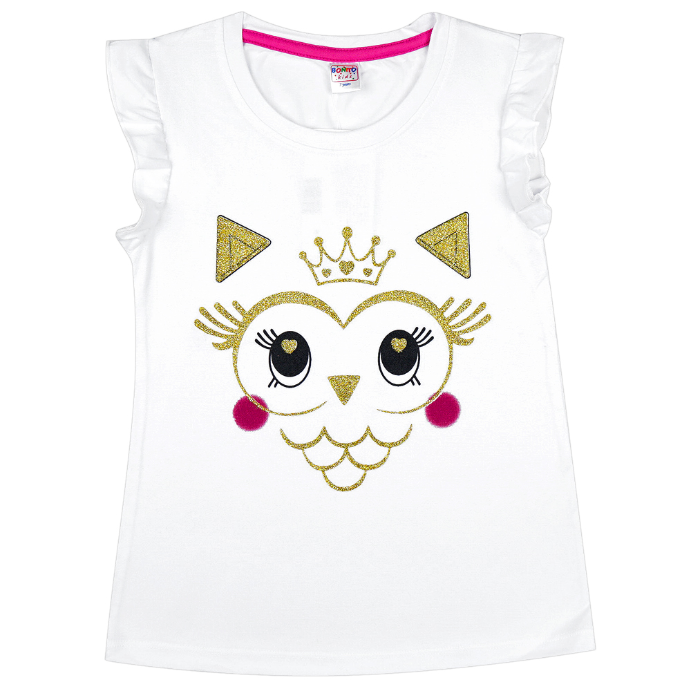Футболка для девочки Bonito Kids (BK897K) Белый