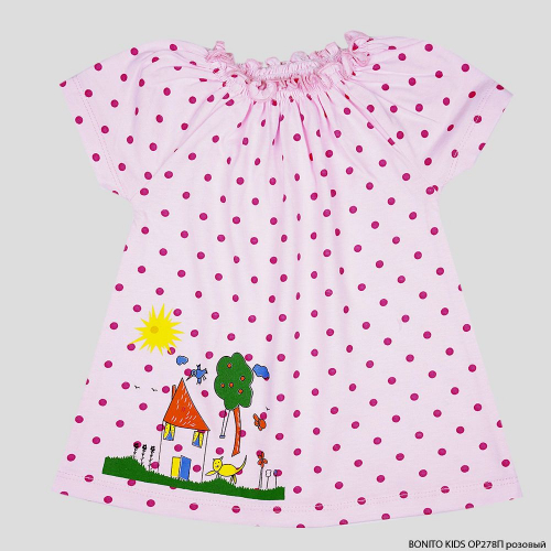 Платье для девочки Bonito Kids (OP278П) Розовый