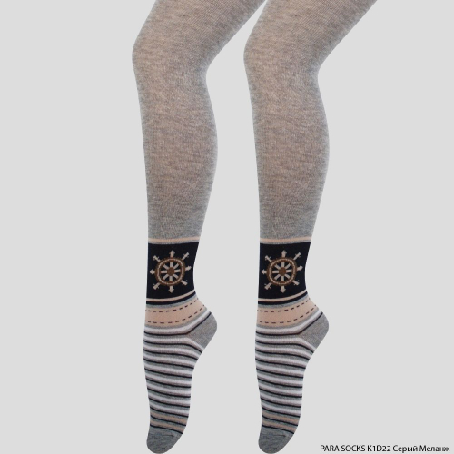 Колготки детские Para Socks (K1D22) серый меланж