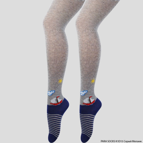 Колготки детские Para Socks (K1D15) серый меланж