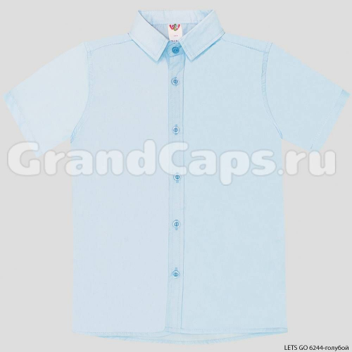 Рубашка для мальчика Let's Go (6244) Голубой