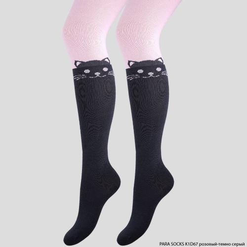 Колготки детские Para Socks (K1D67) розовый/темно-серый