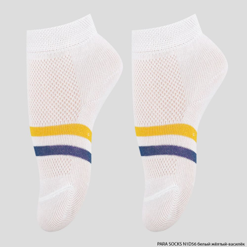 Носки детские Para Socks (N1D56) белый/желтый/васильковый